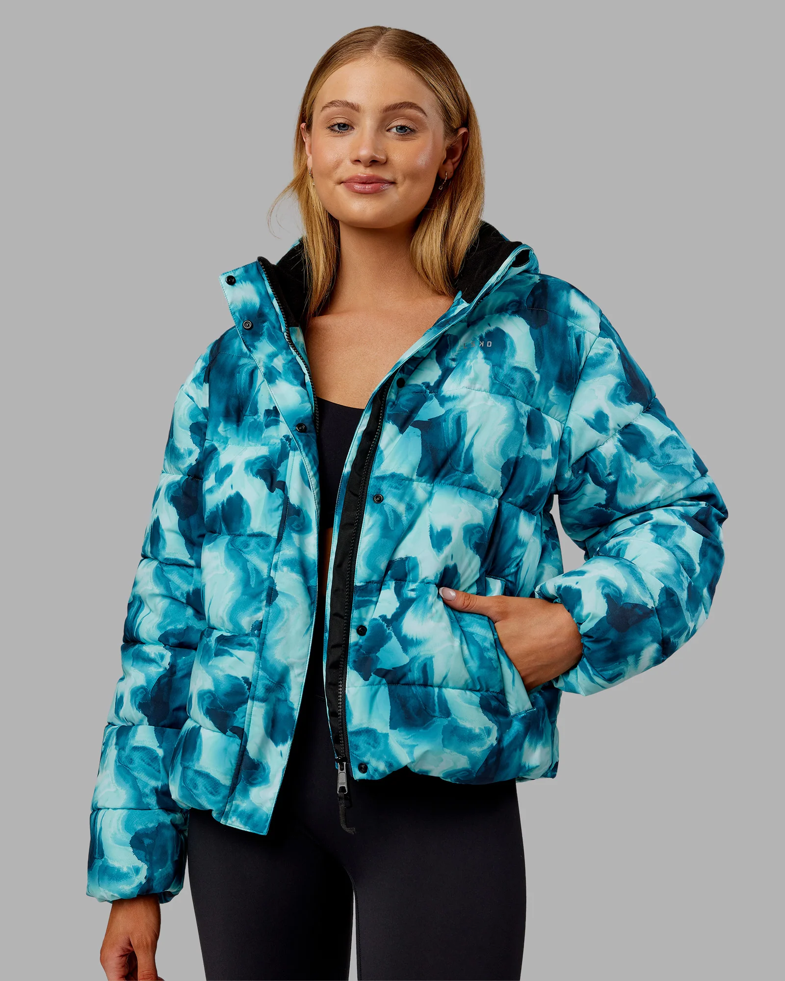Go-To Puffer Jacket - Dazed Print - Image 2