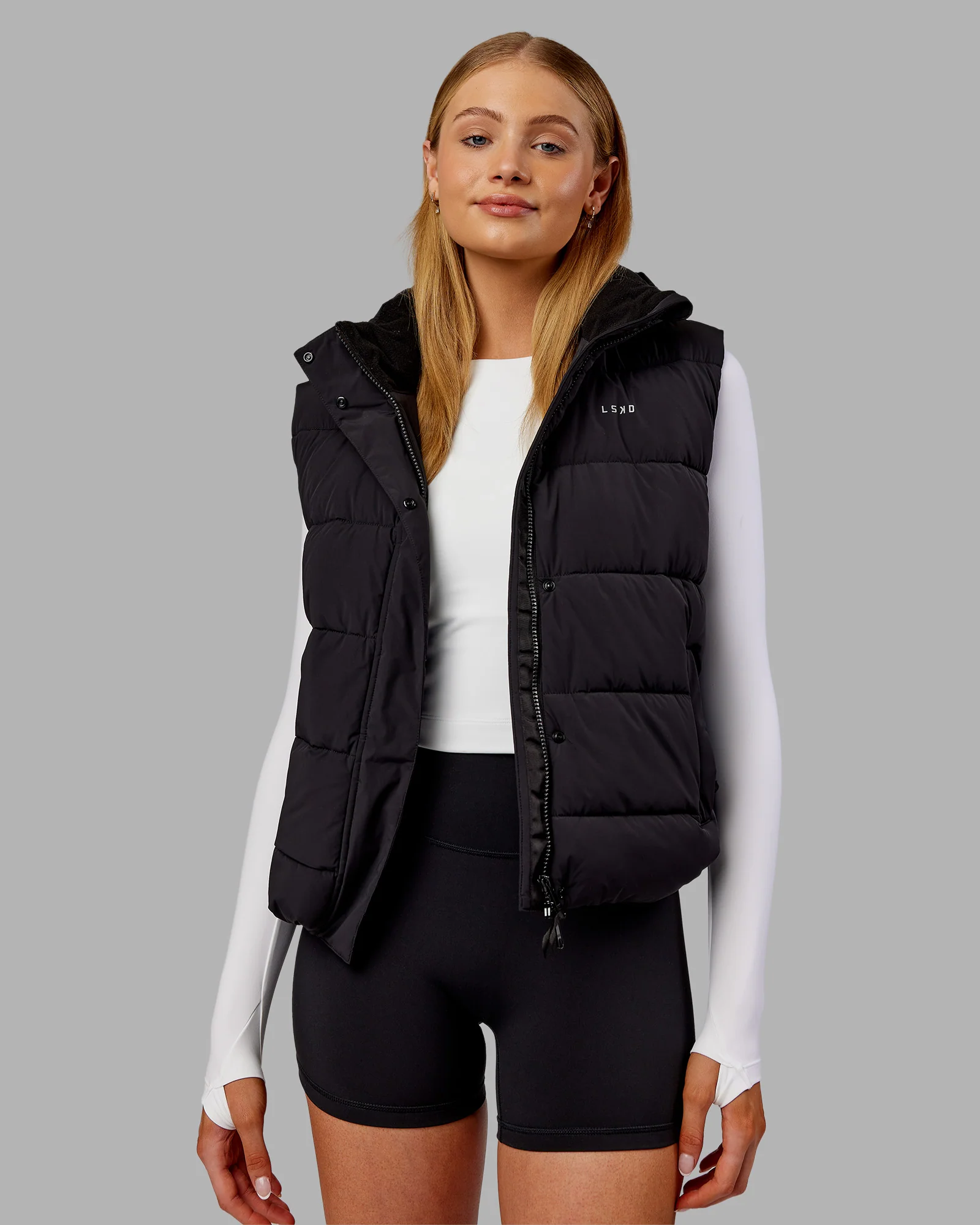Go-To Puffer Vest - Black - Image 11
