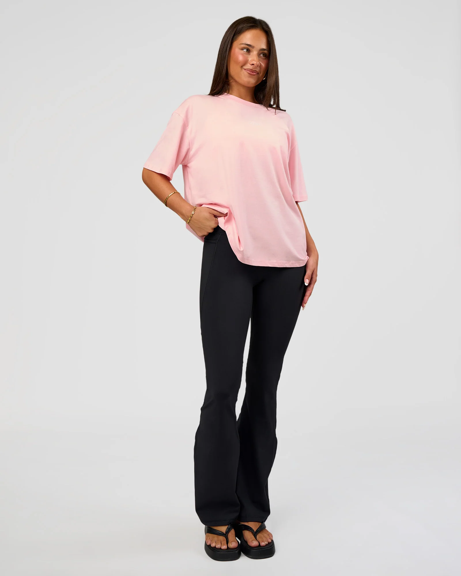 Go-To Script FLXCotton Oversized Tee - Marshmallow-White - Image 3