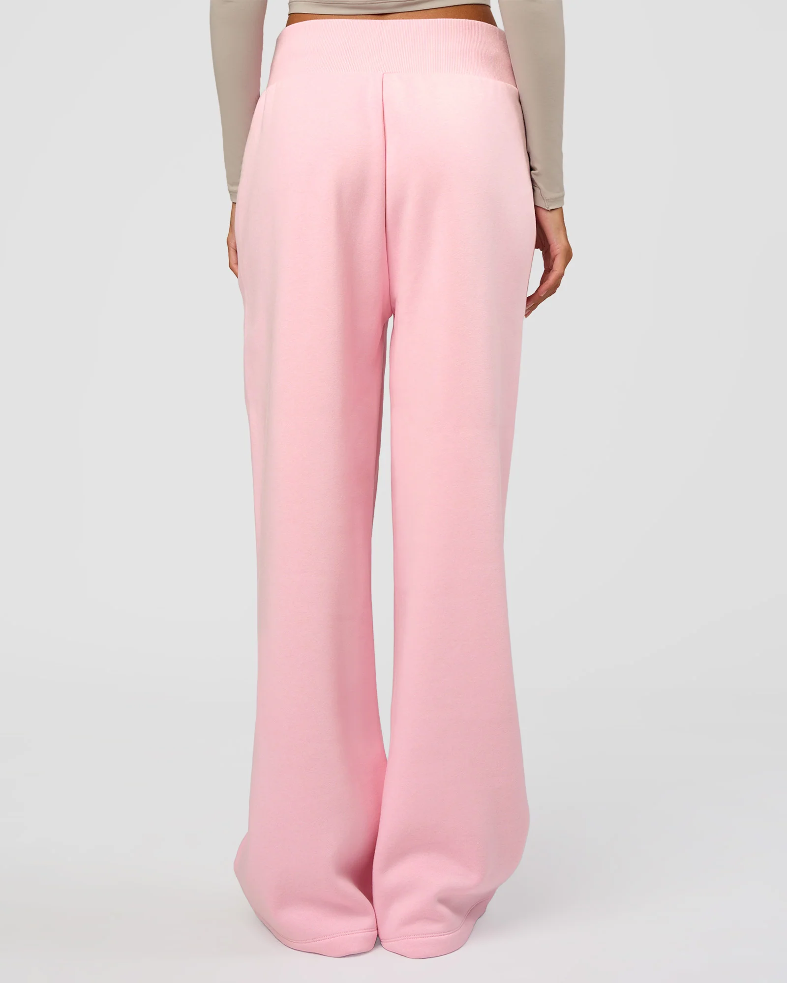 Go-To Script Wide Leg Track Pant - Marshmallow - Image 4