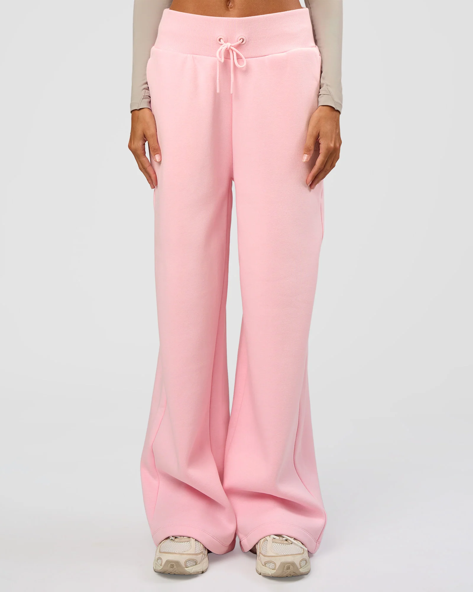 Go-To Script Wide Leg Track Pant - Marshmallow - Image 6