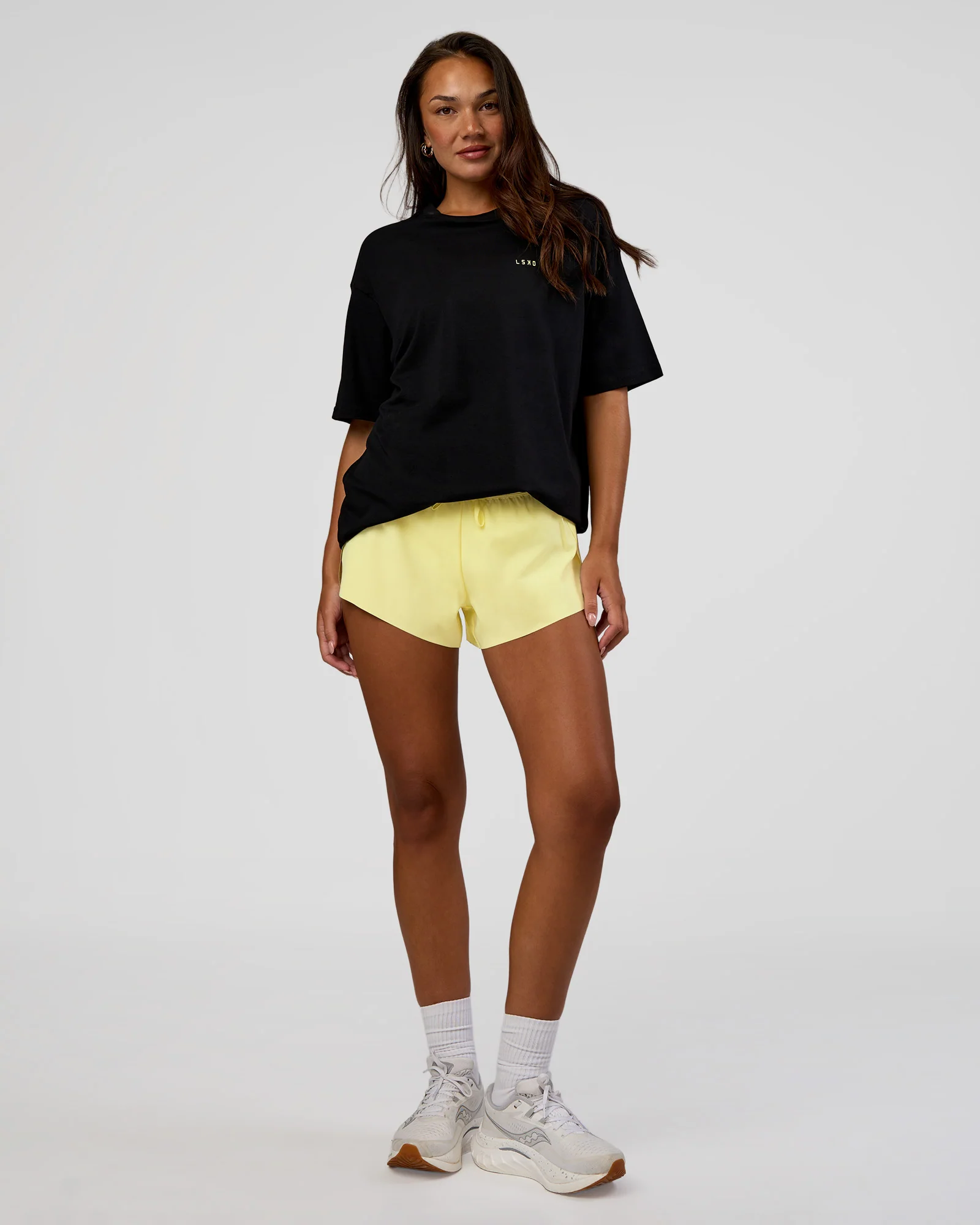 High Run FLXCotton Oversized Tee - Black-Yellow Fizz - Image 11