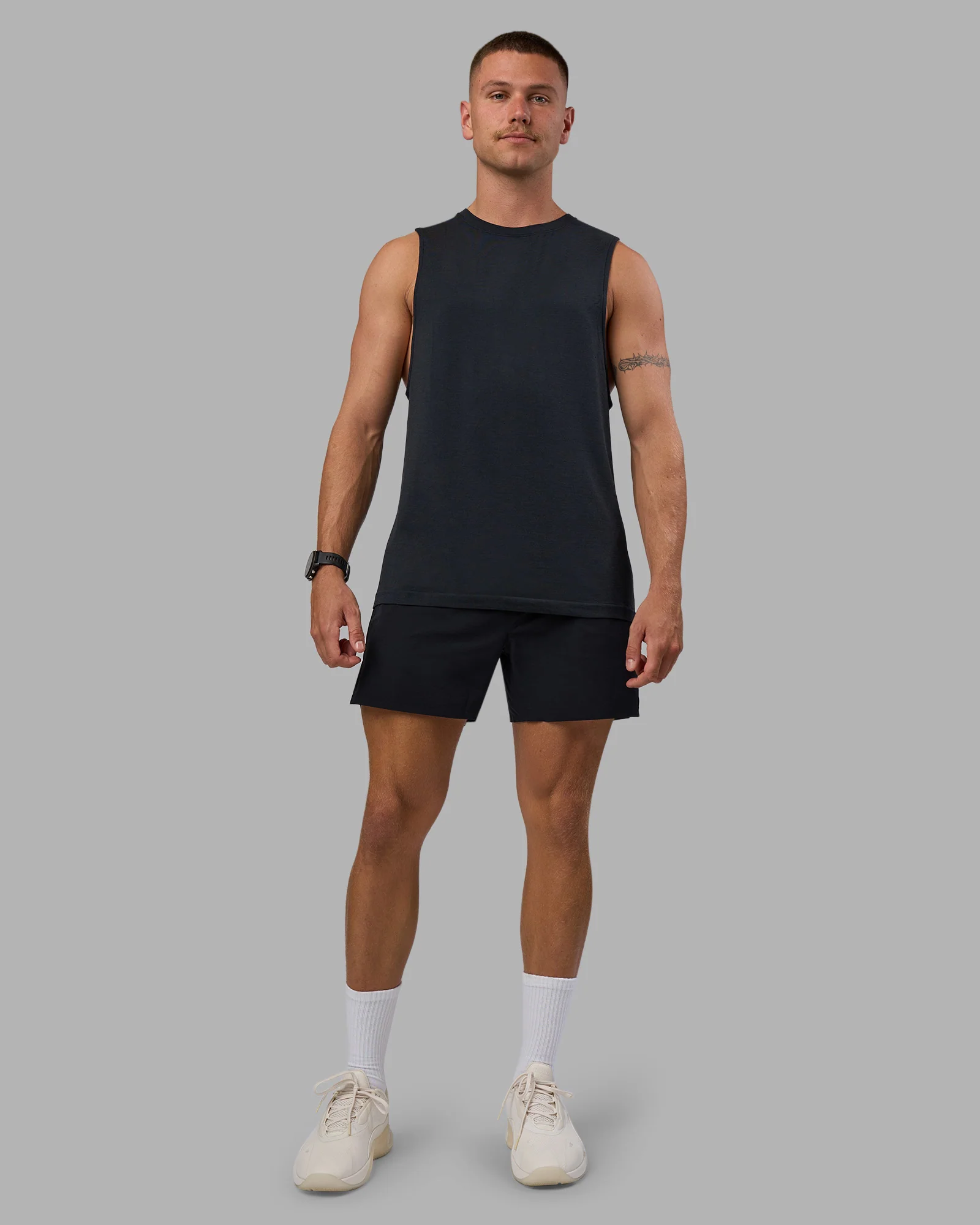 Hybrid Lined 5" Short - Black-Reflective - Image 3
