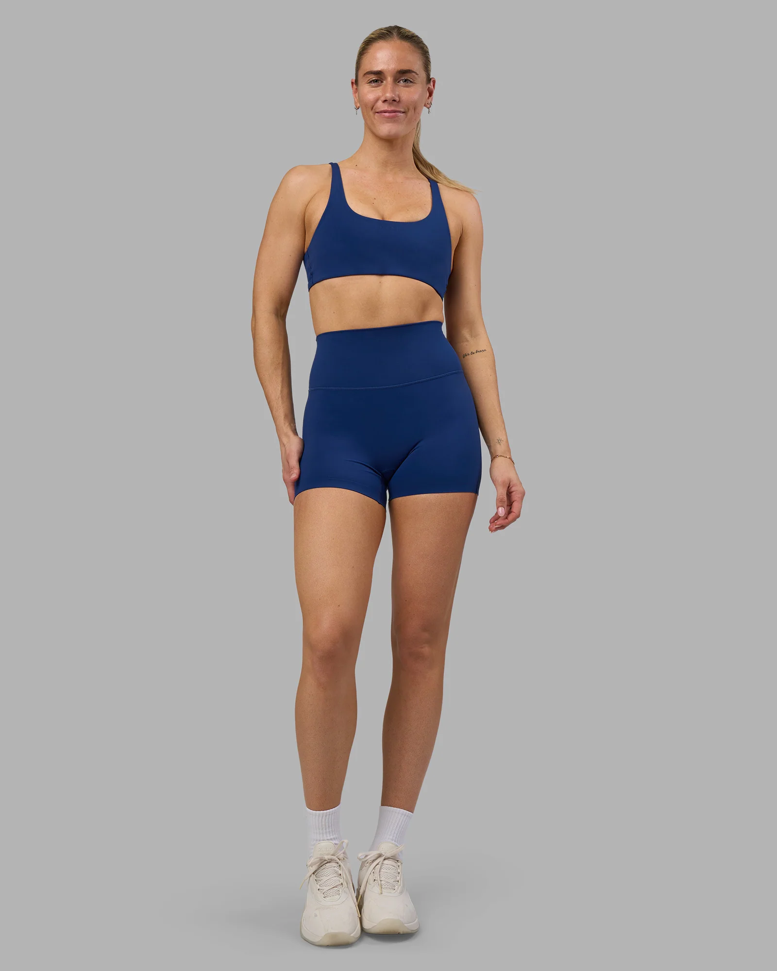 Impulse Reversible Sports Bra - Midnight Blue - Image 5