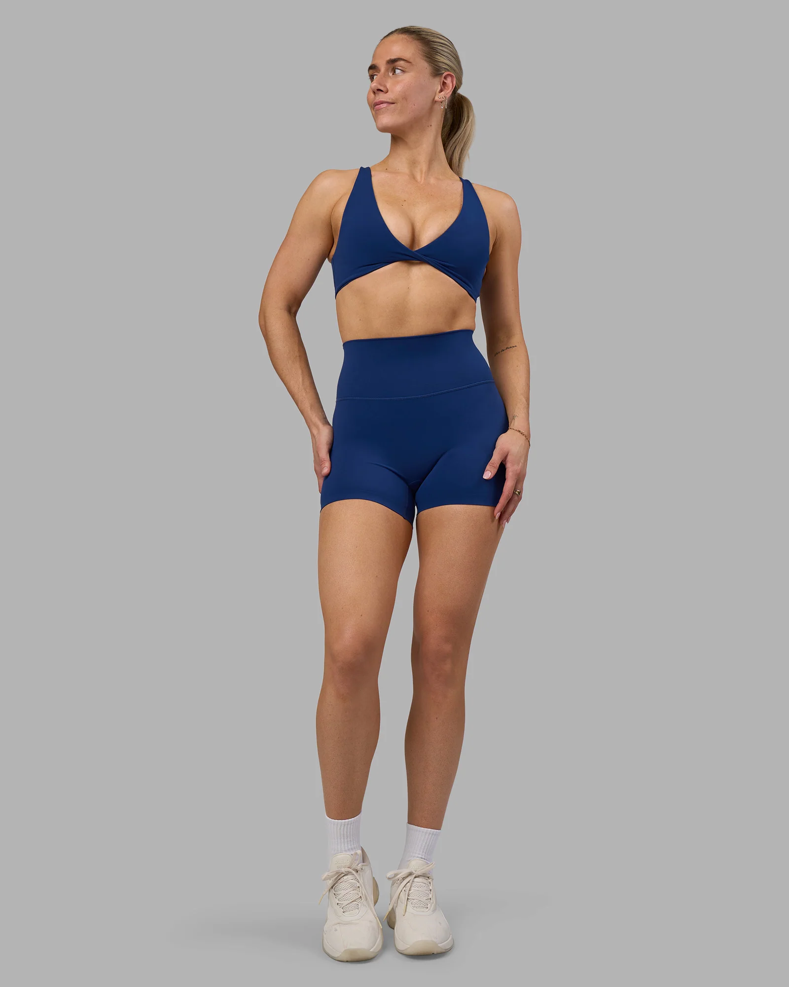 Impulse Reversible Sports Bra - Midnight Blue - Image 7