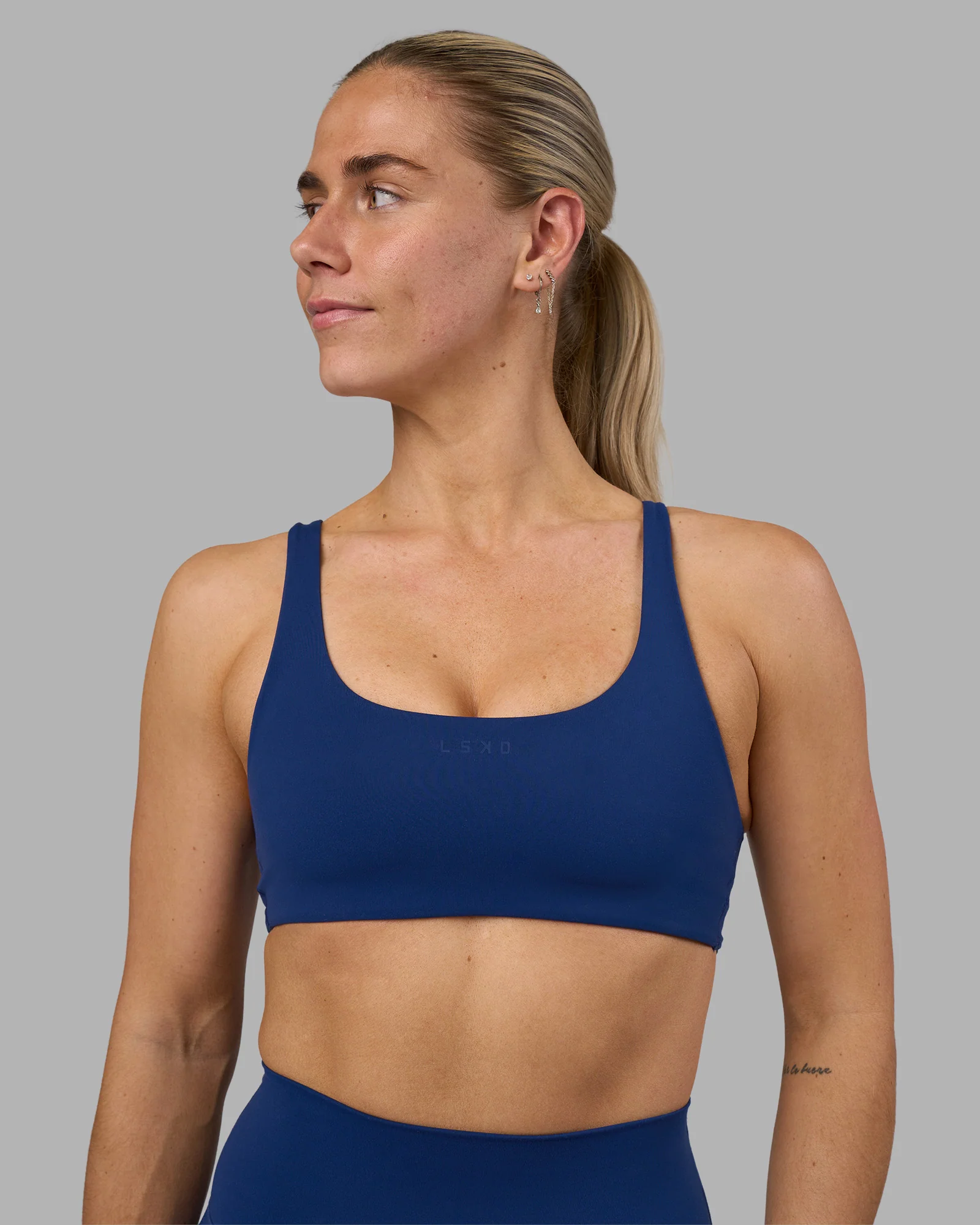 Impulse Reversible Sports Bra - Midnight Blue - Image 8