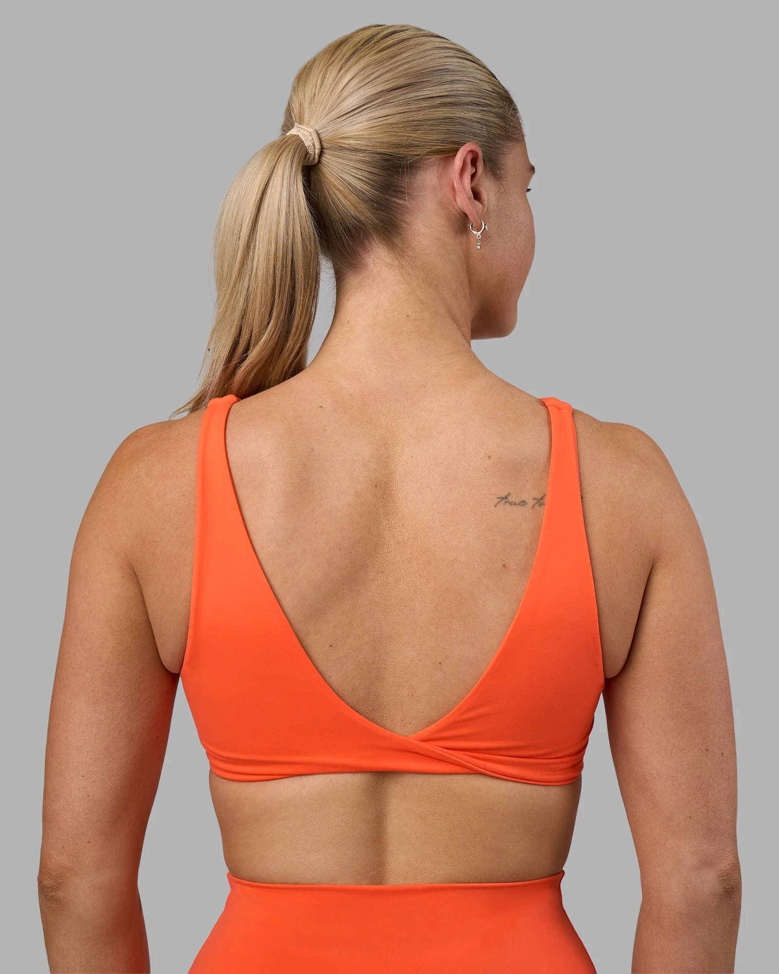 Impulse Reversible Sports Bra - Ultra Orange - Image 10