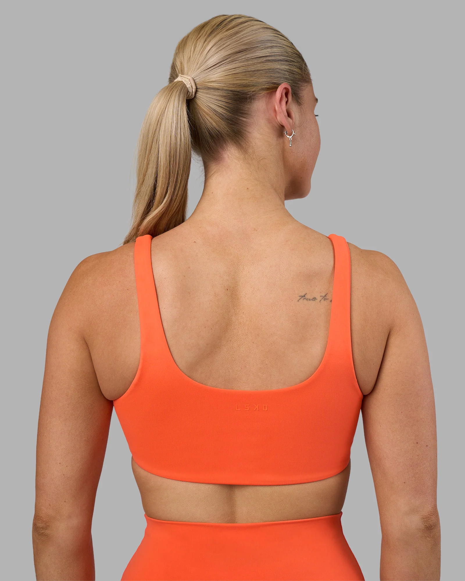 Impulse Reversible Sports Bra - Ultra Orange - Image 4