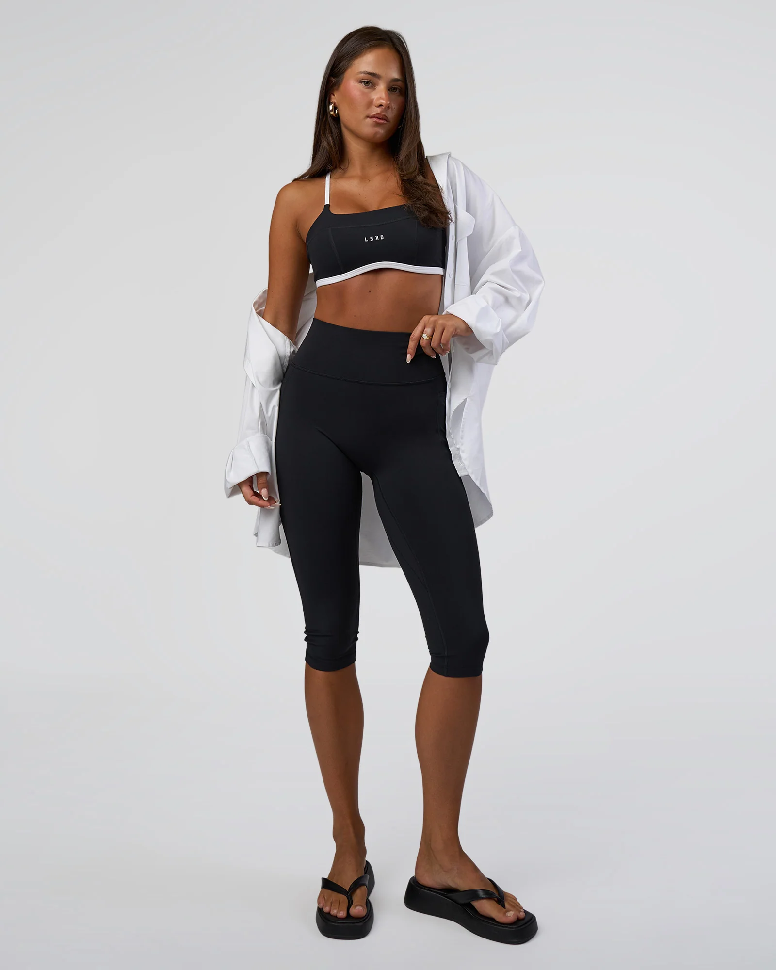 Liberate Sports Bra - Black-White - Image 5