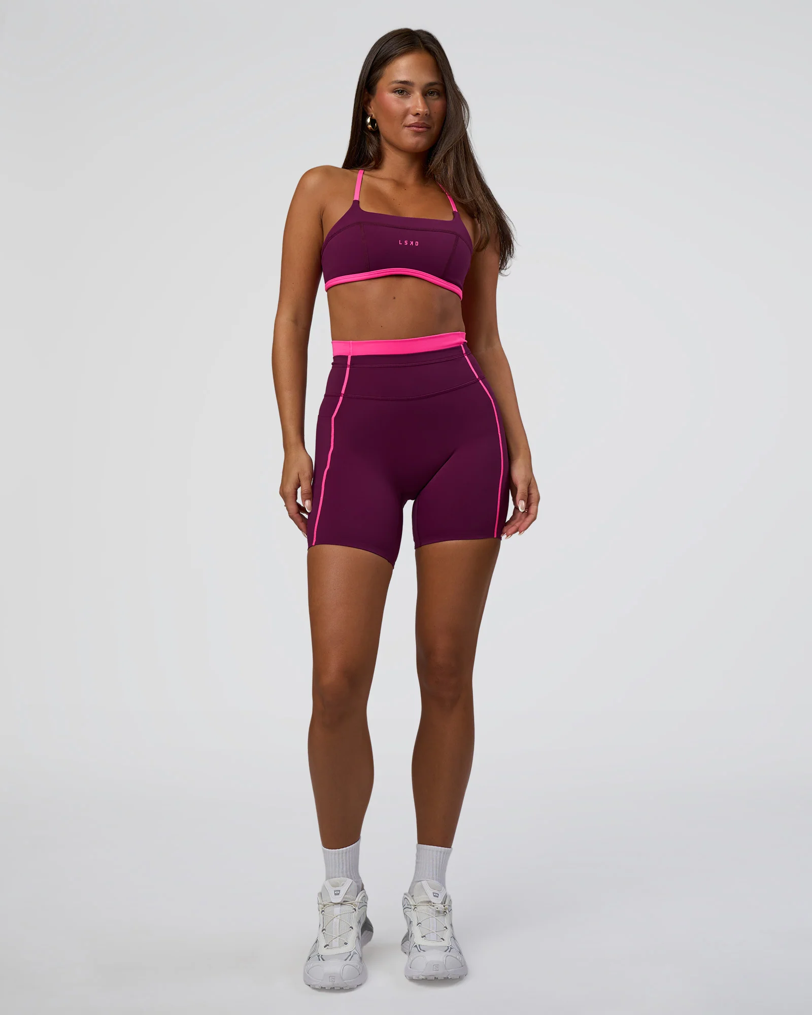 Liberate Sports Bra - Plum Caspia-Ultra Pink - Image 3