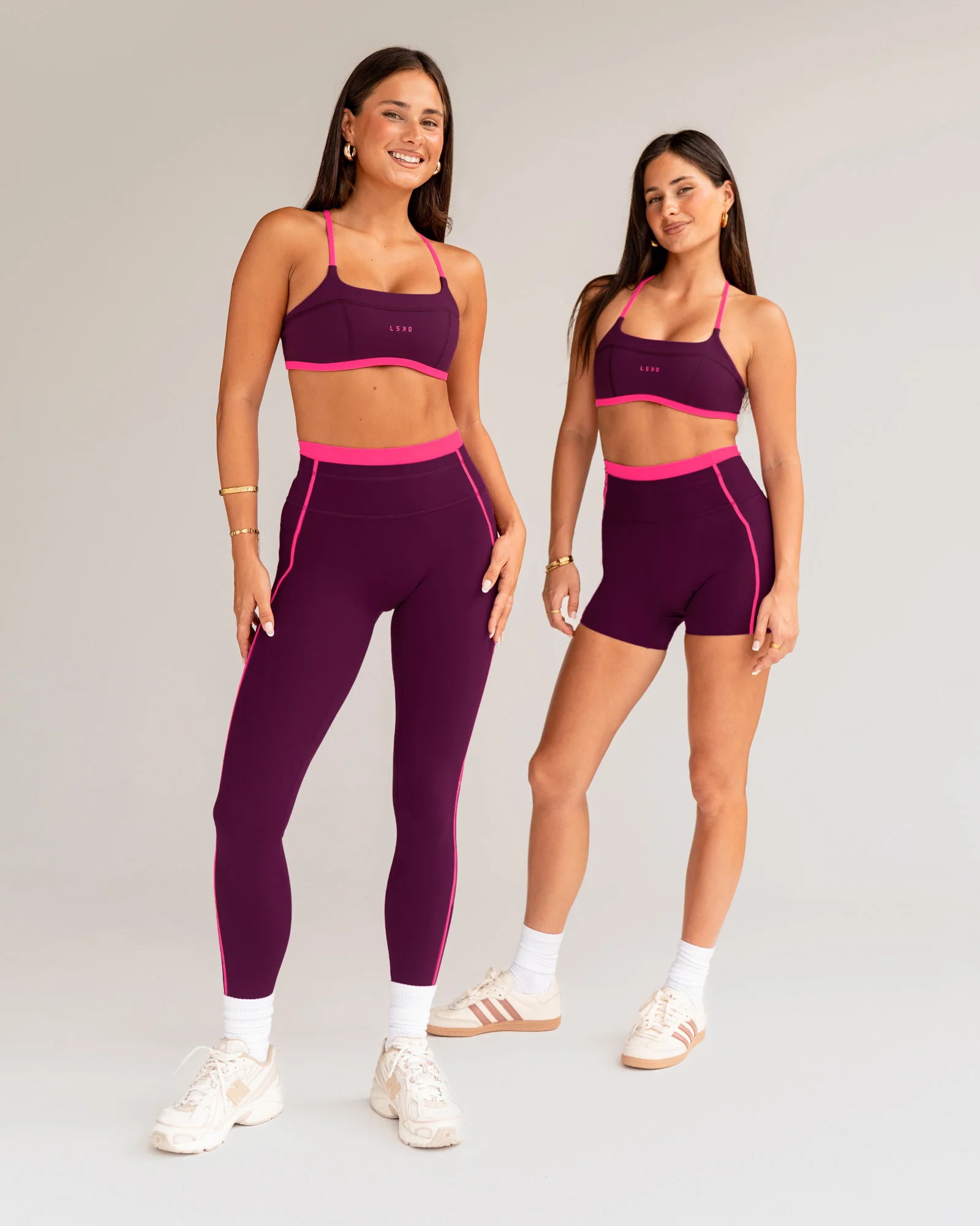 Liberate Sports Bra - Plum Caspia-Ultra Pink - Image 4