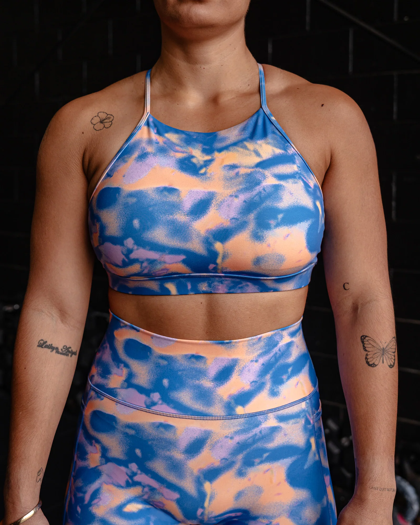 Lift High Neck Sports Bra - Apricot Mist - Image 6