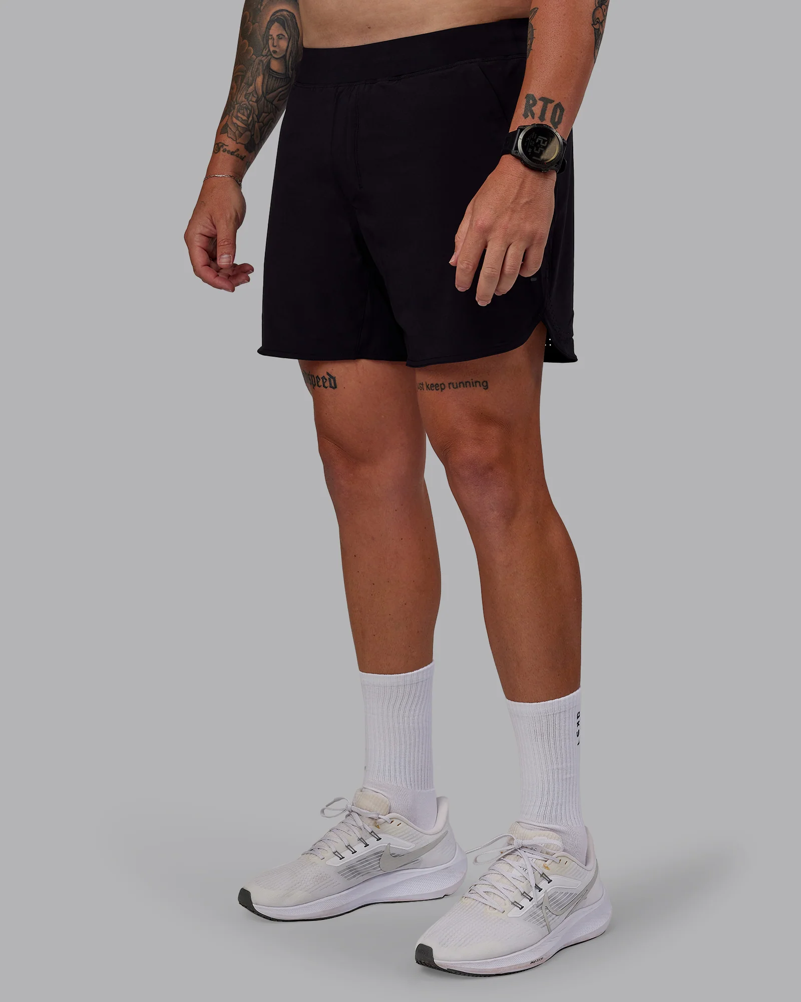 Lift Lined 6" Short - Black-Reflective - Image 7