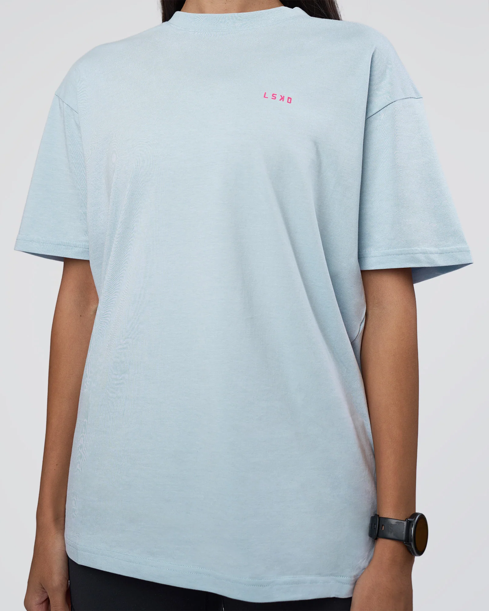 Lifting FLXCotton Oversized Tee - Blue Aura-Ultra Pink - Image 9