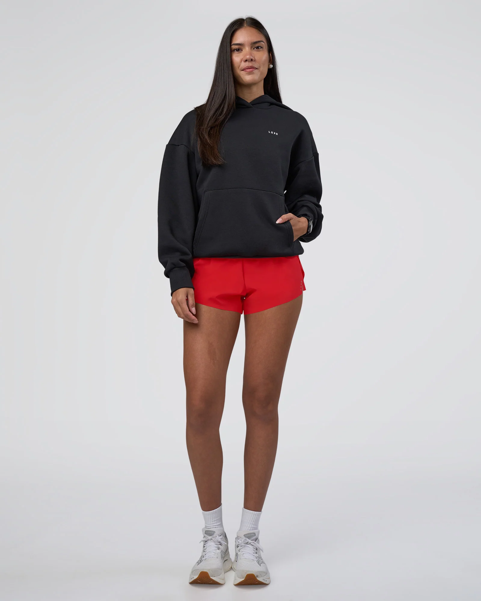 Lifting Unisex Oversized Hoodie - Black-Flame - Image 10