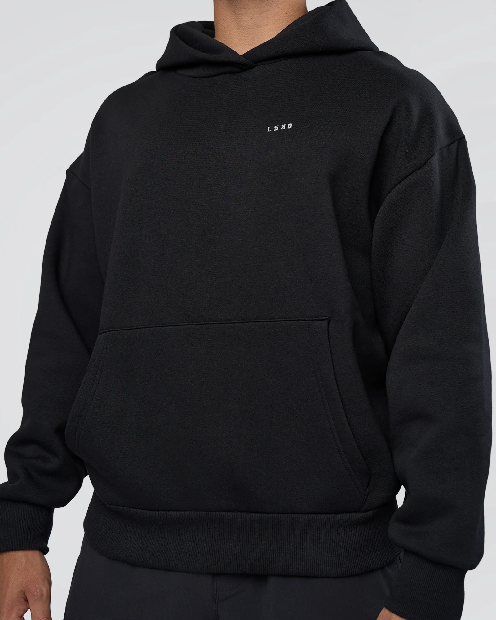Lifting Unisex Oversized Hoodie - Black-Flame - Image 8