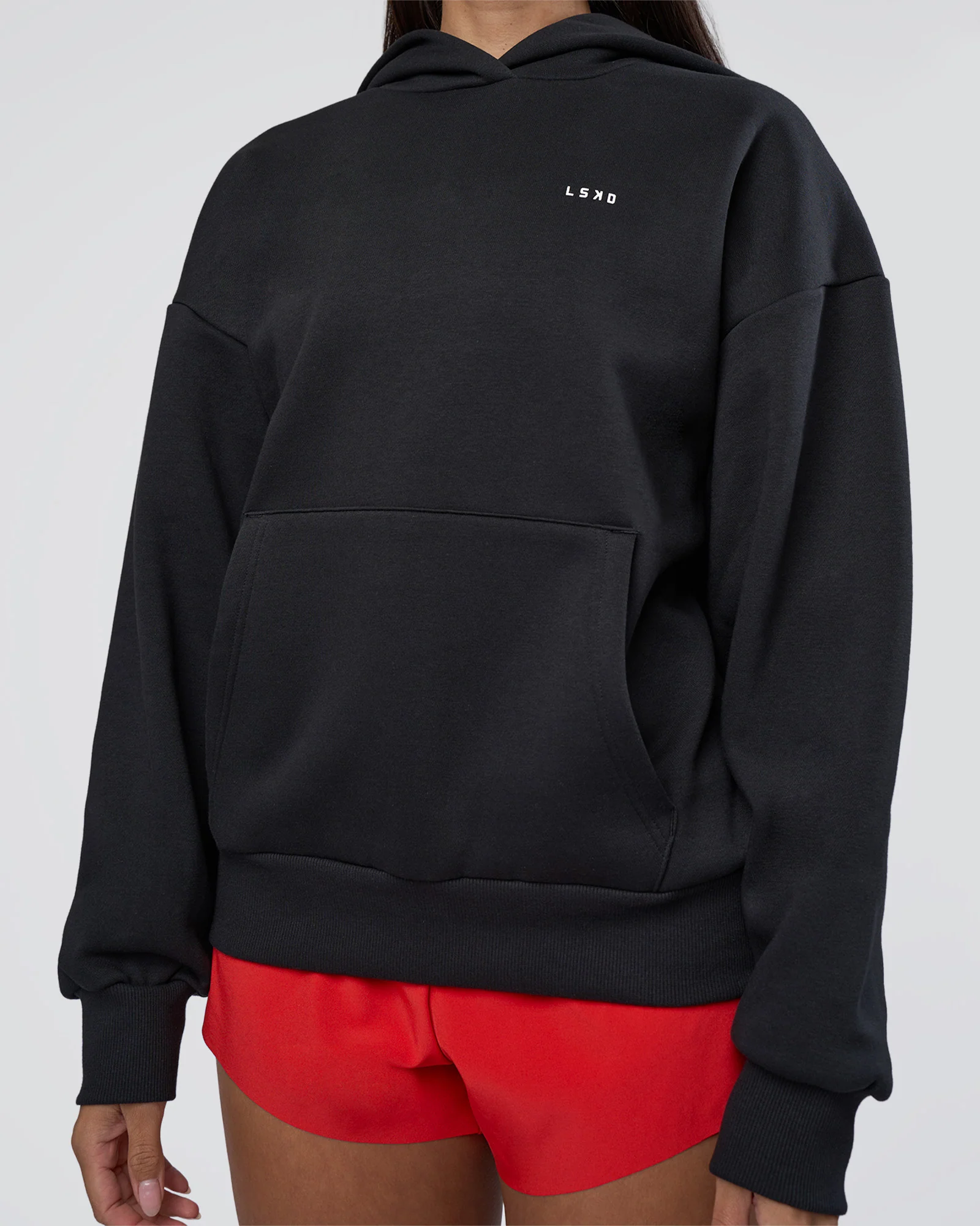 Lifting Unisex Oversized Hoodie - Black-Flame - Image 9