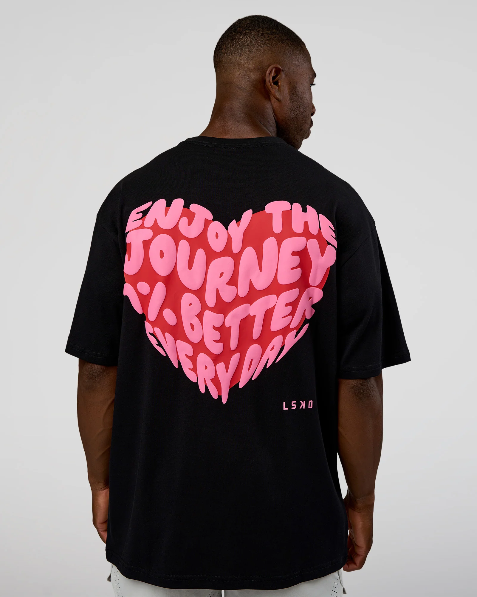 Love the Journey FLXCotton Oversized Tee - Black-Flame - Image 2