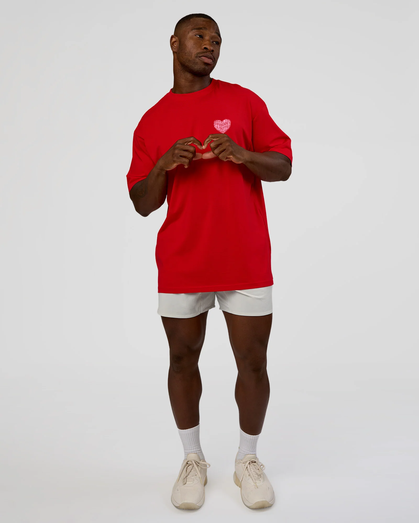 Love the Journey FLXCotton Oversized Tee - Flame-Candy Pink - Image 7