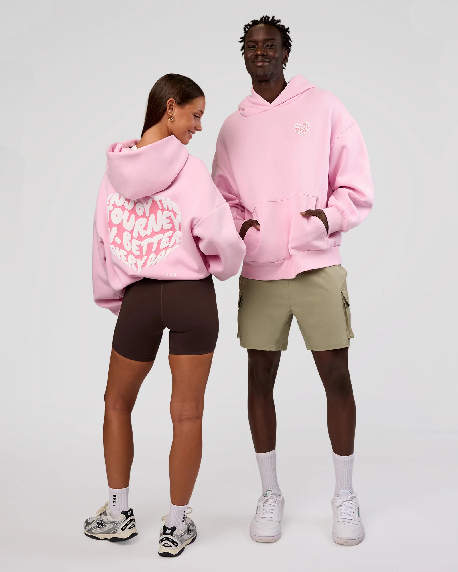 Love The Journey Unisex Oversized Hoodie - Marshmallow-White - Image 6