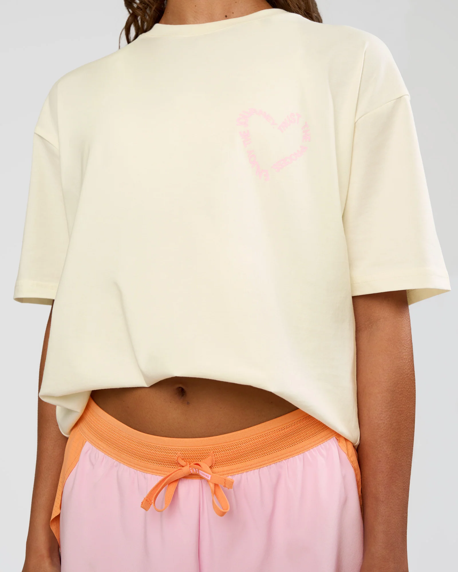 Love The Process FLXCotton Oversize Tee - Off White-Marshmallow - Image 12