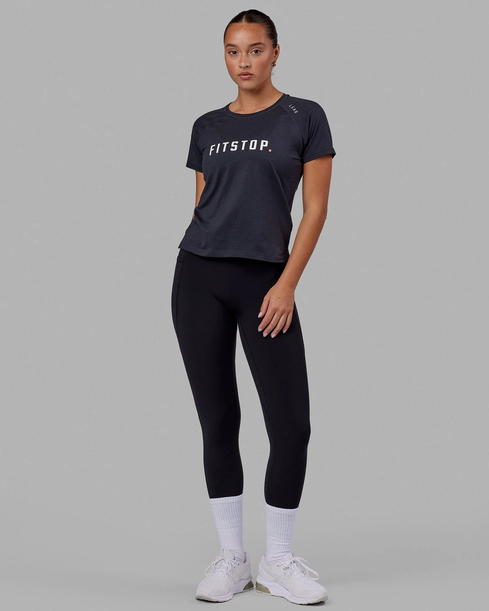 LSKD x FS VapourFLX Trainer Tee - Black Marl - Image 5