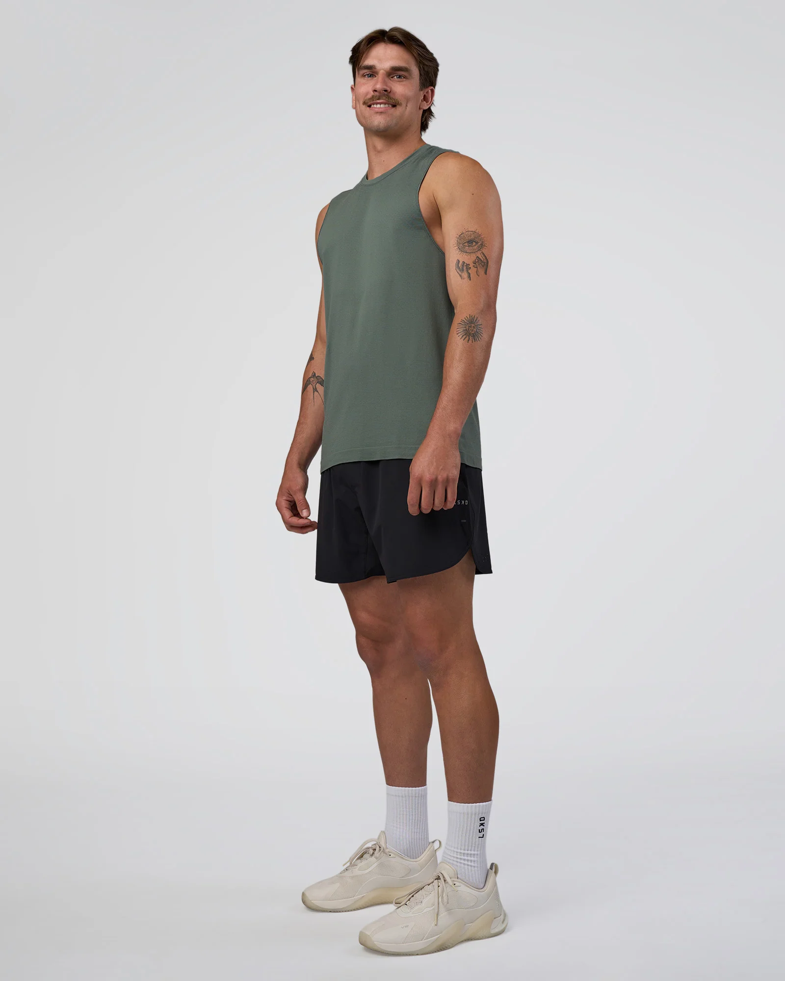 AeroFLX+ Seamless Muscle Tank - Graphite/Graphite - Image 2