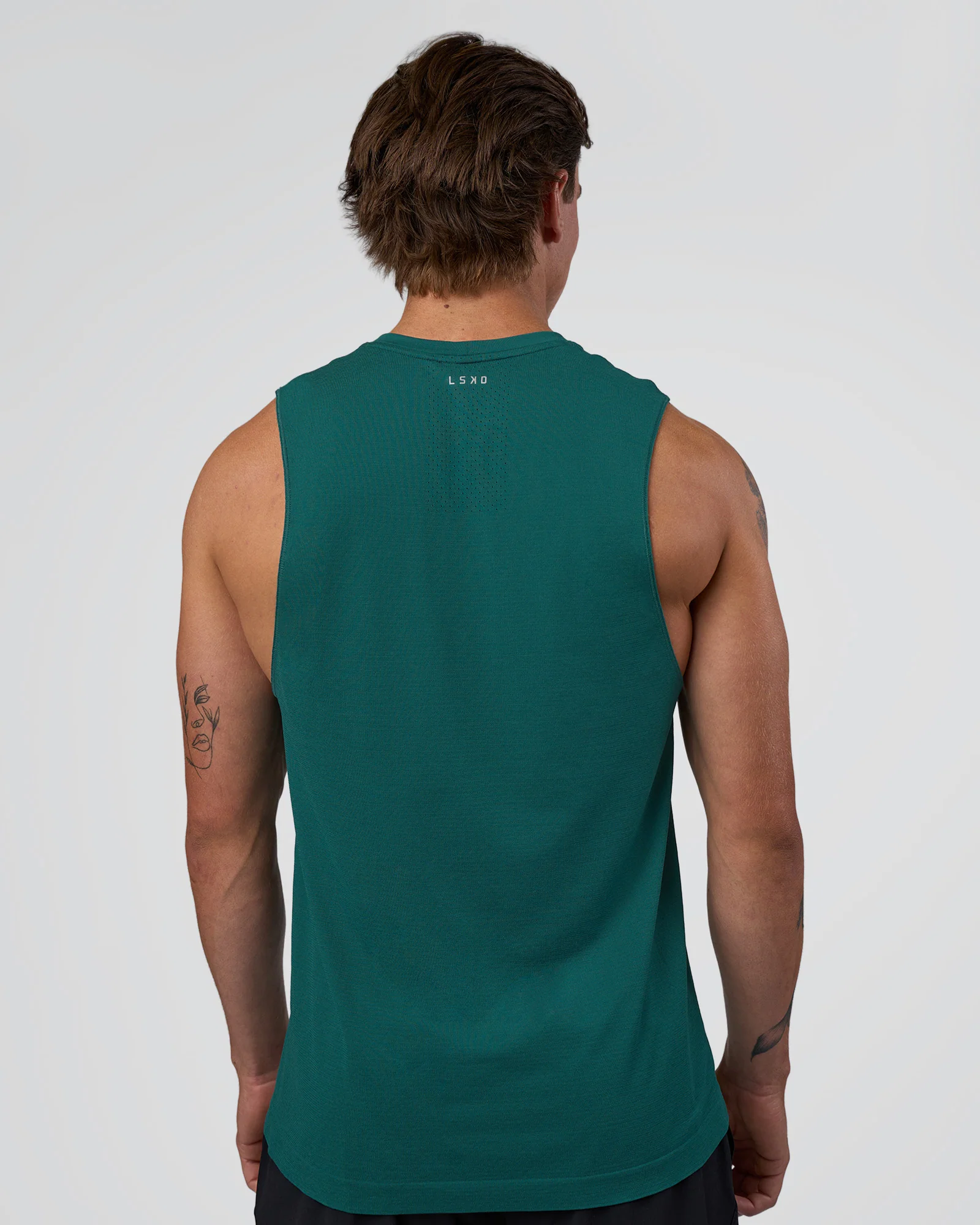 AeroFLX+ Seamless Muscle Tank - Transformative Teal/Transformative Teal - Image 3