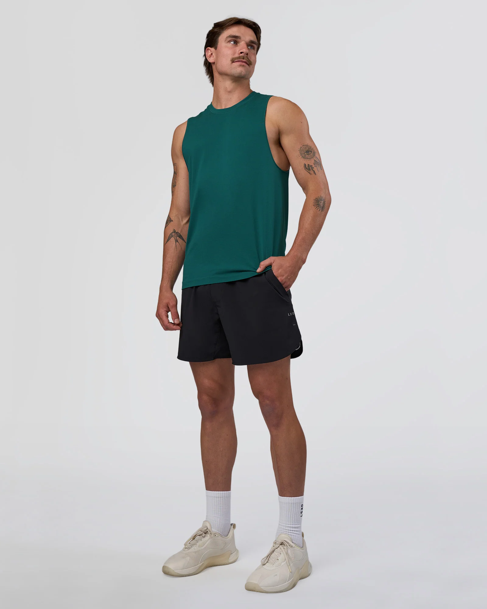 AeroFLX+ Seamless Muscle Tank - Transformative Teal/Transformative Teal - Image 4