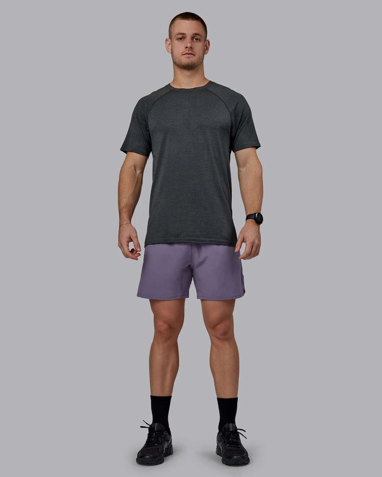 AeroFLX+ Seamless Tee - Pirate Black Marl - Image 6