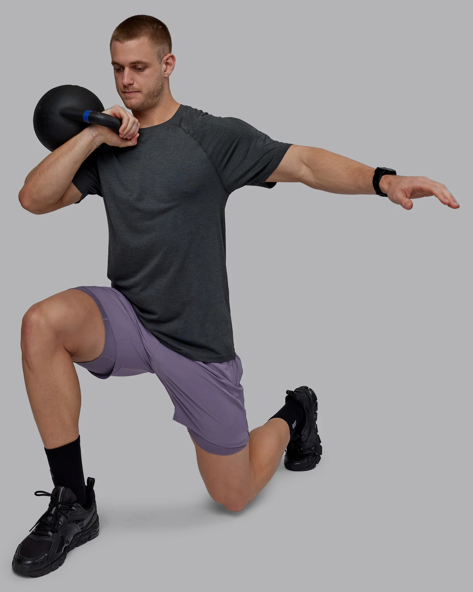 AeroFLX+ Seamless Tee - Pirate Black Marl - Image 8