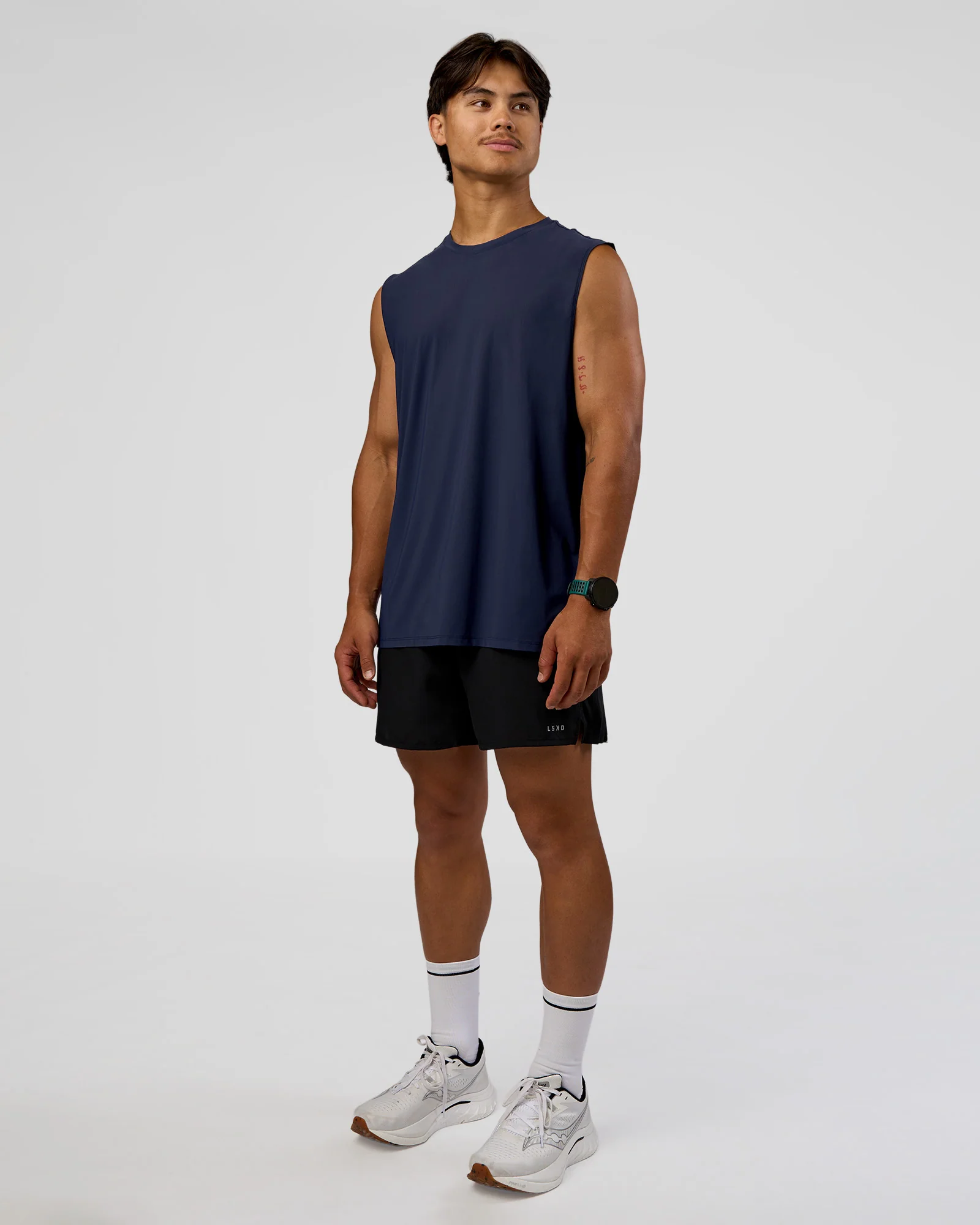 Cadence MicroMotion Muscle Tank - Future Navy-Alloy - Image 3