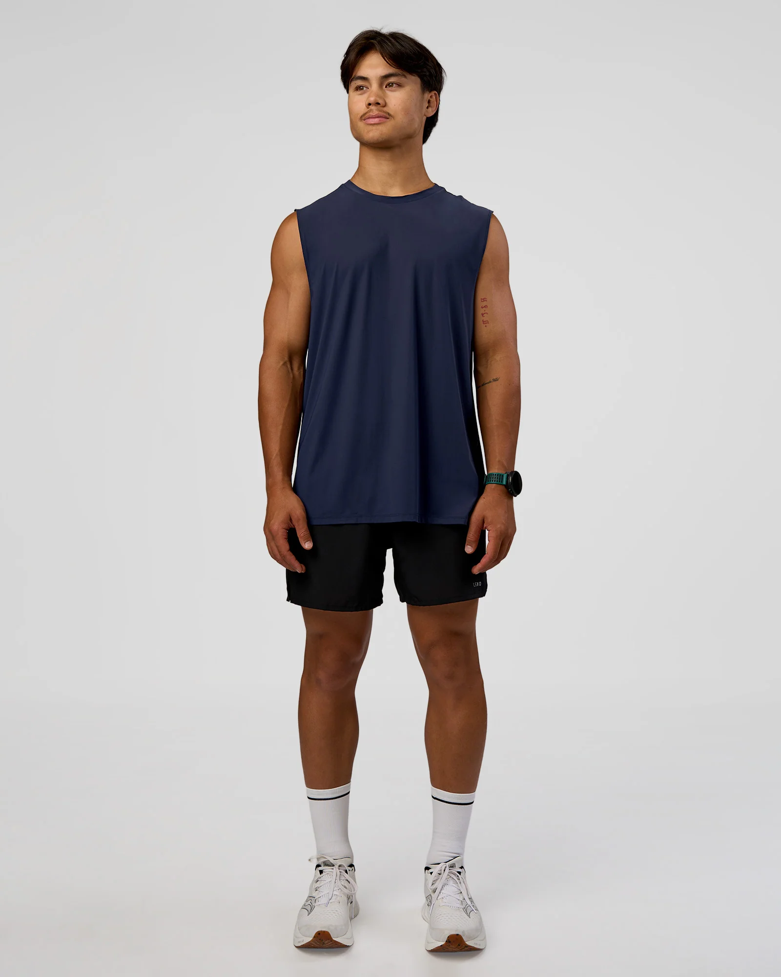 Cadence MicroMotion Muscle Tank - Future Navy-Alloy - Image 5