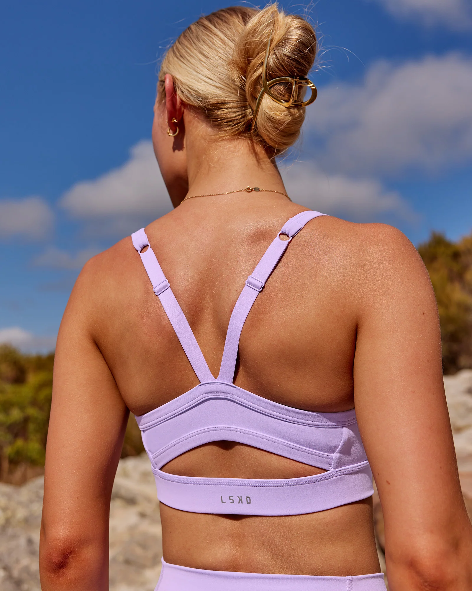 Momentum Sports Bra - Pale Lilac - Image 2