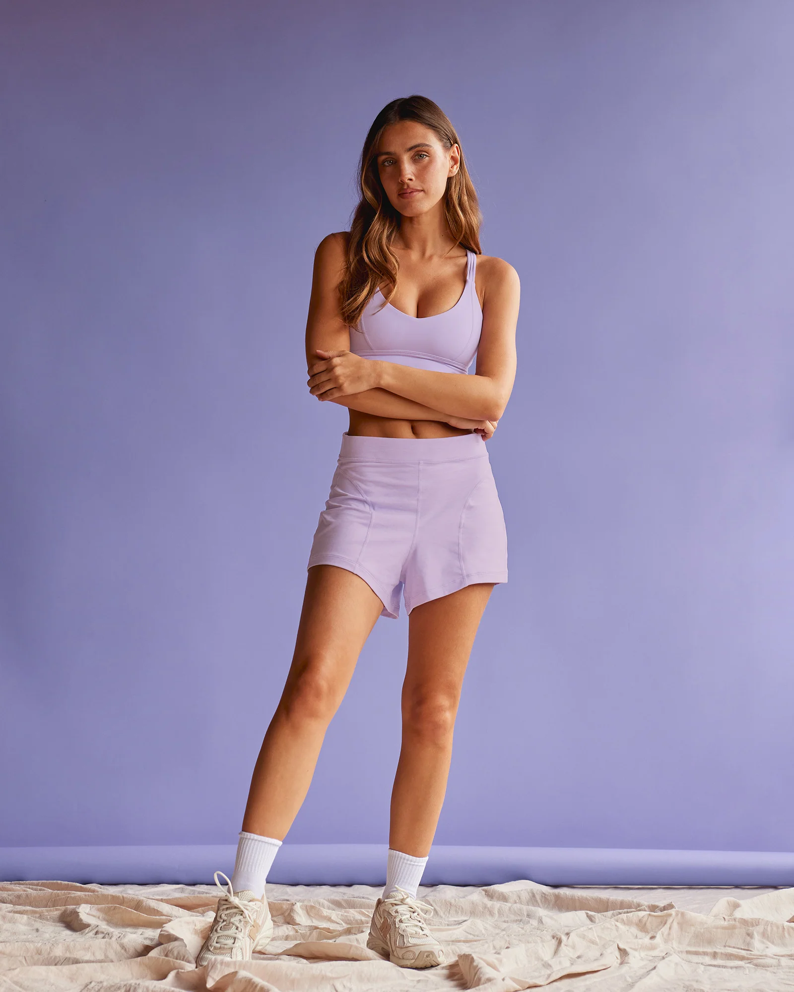 Movement CloudFLX 3" Short - Orchid Bloom Marl - Image 4