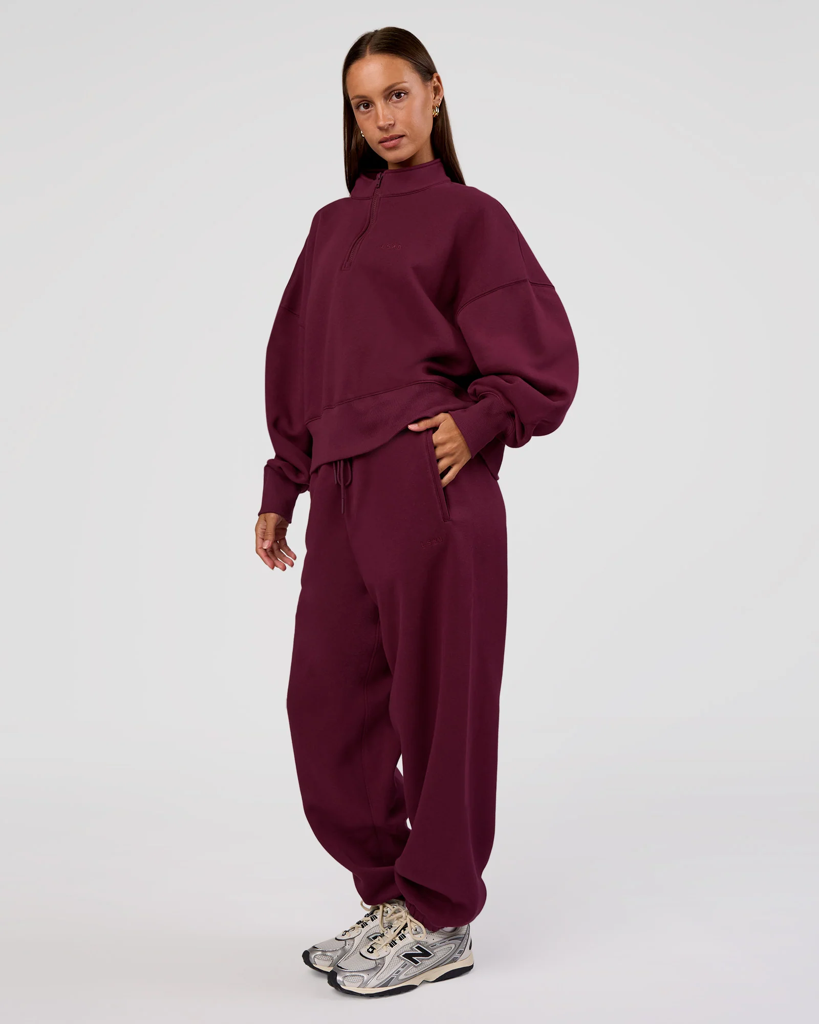 MVP Oversized Slouchy Fit Track Pant - Cherry Lacquer - Image 8