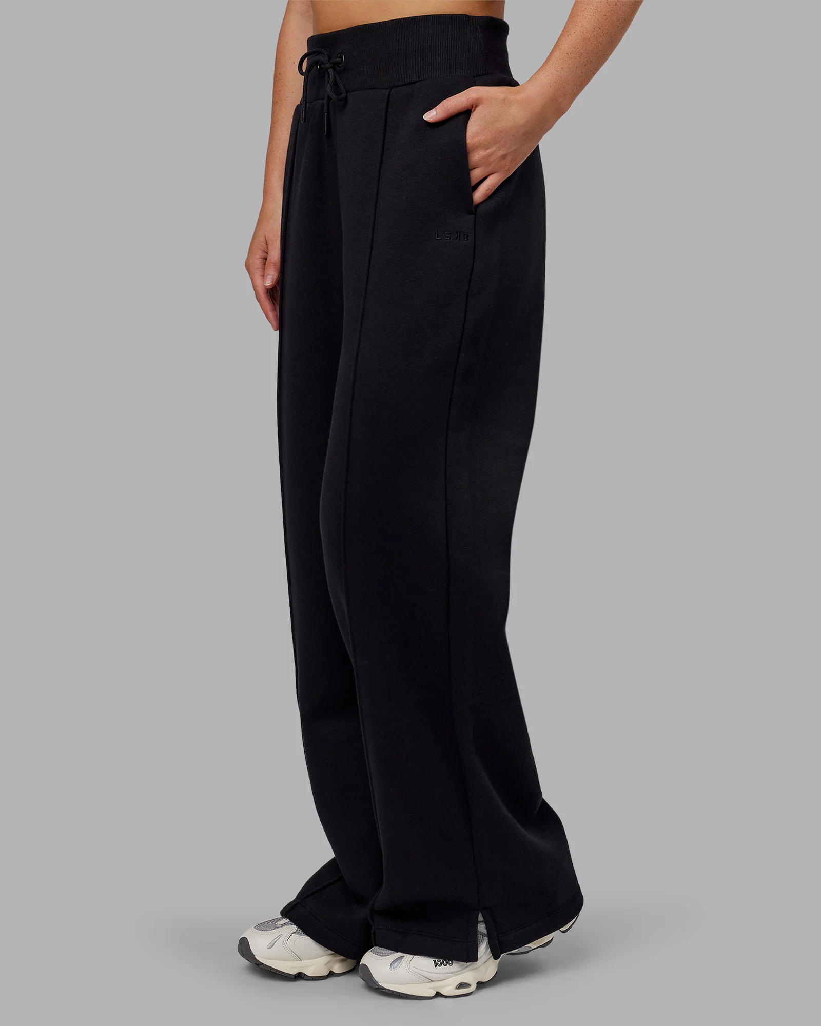 MVP Wide Leg Track Pant - Black - Image 6