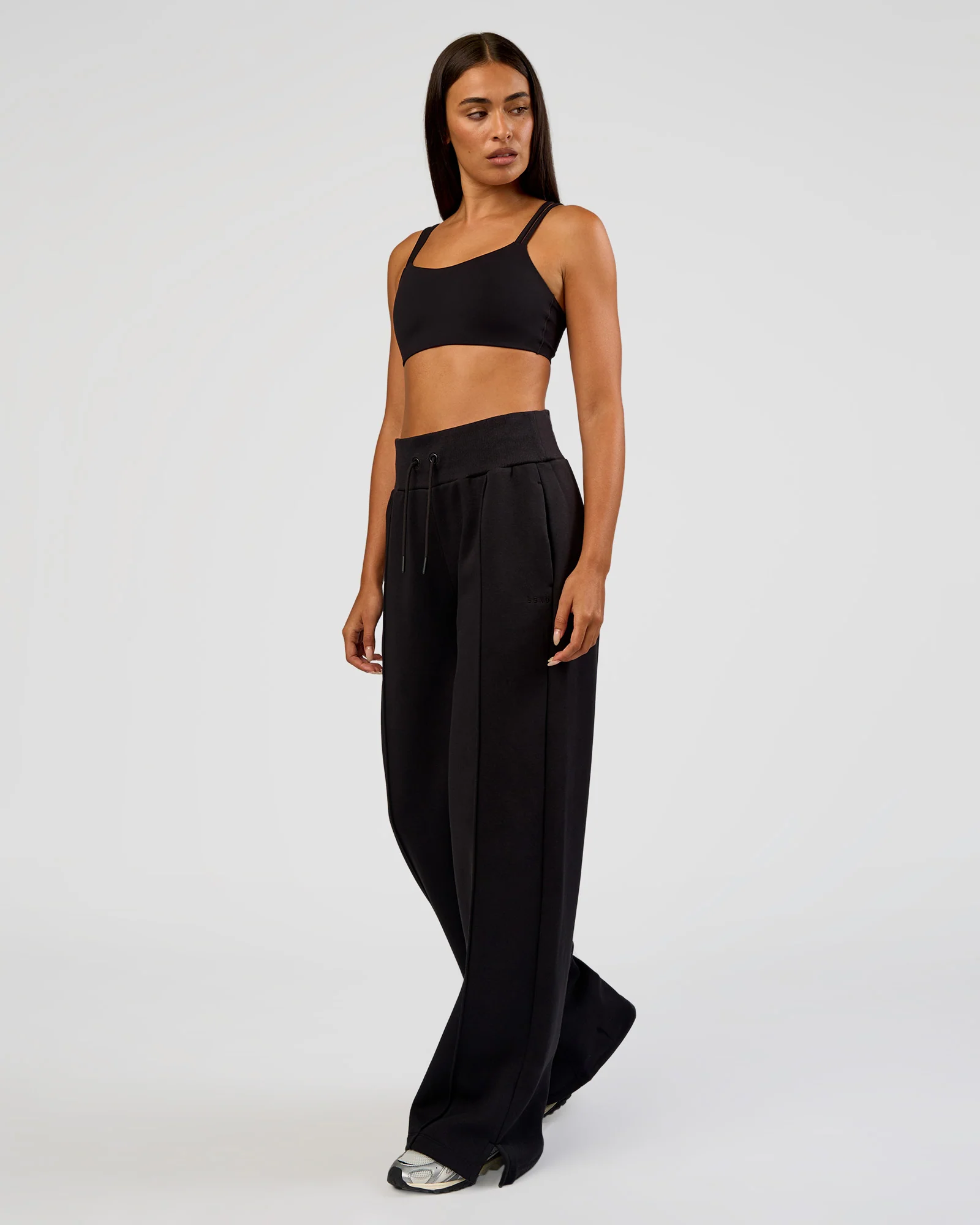 MVP Wide Leg Tall Track Pant - Black - Image 2