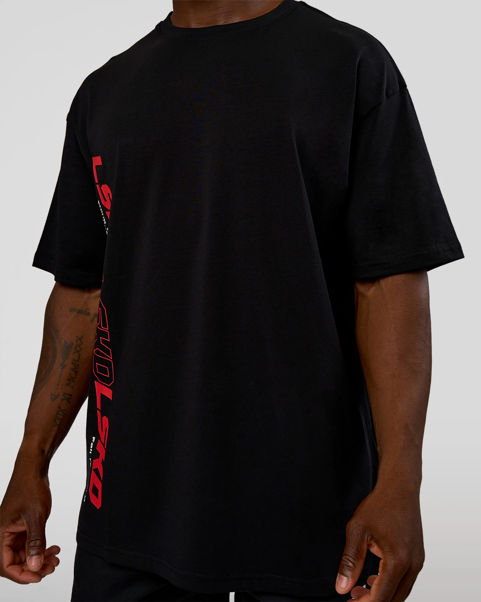Nothing Is Impossible FLXCotton Oversized Tee - Black-Flame - Image 11