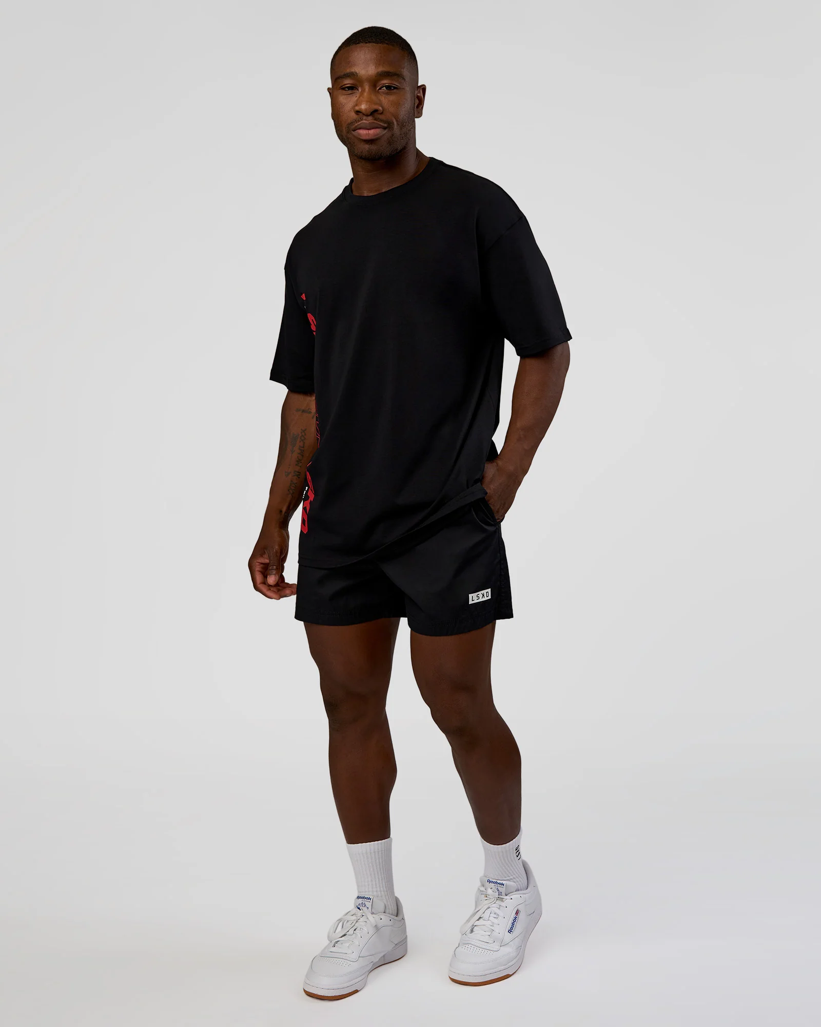 Nothing Is Impossible FLXCotton Oversized Tee - Black-Flame - Image 6