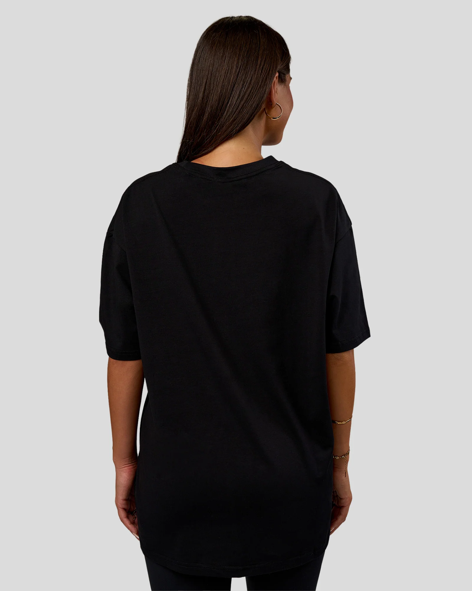 Nothing Is Impossible FLXCotton Oversized Tee - Black-Flame - Image 9
