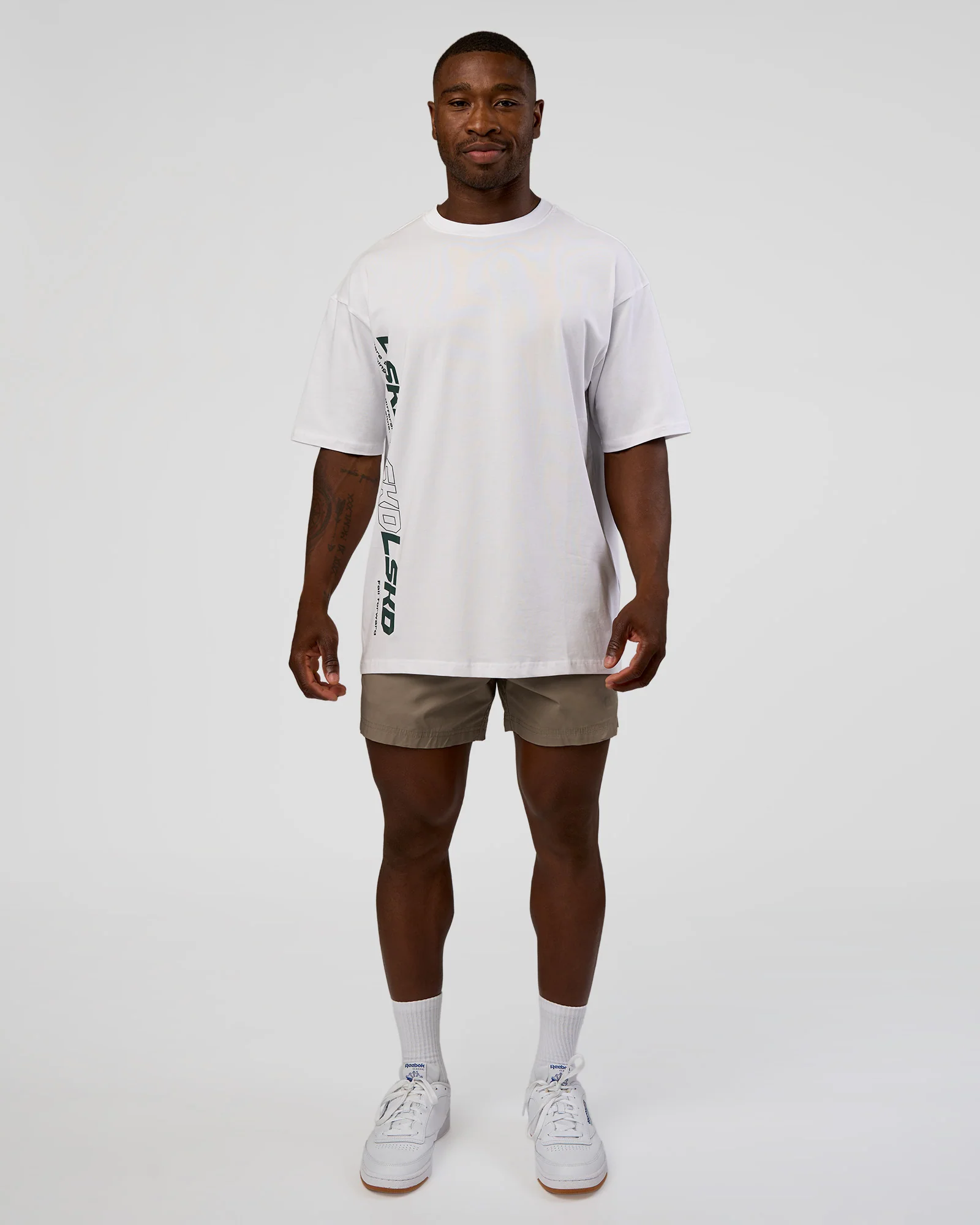 Nothing Is Impossible FLXCotton Oversized Tee - White-Vital Green - Image 3