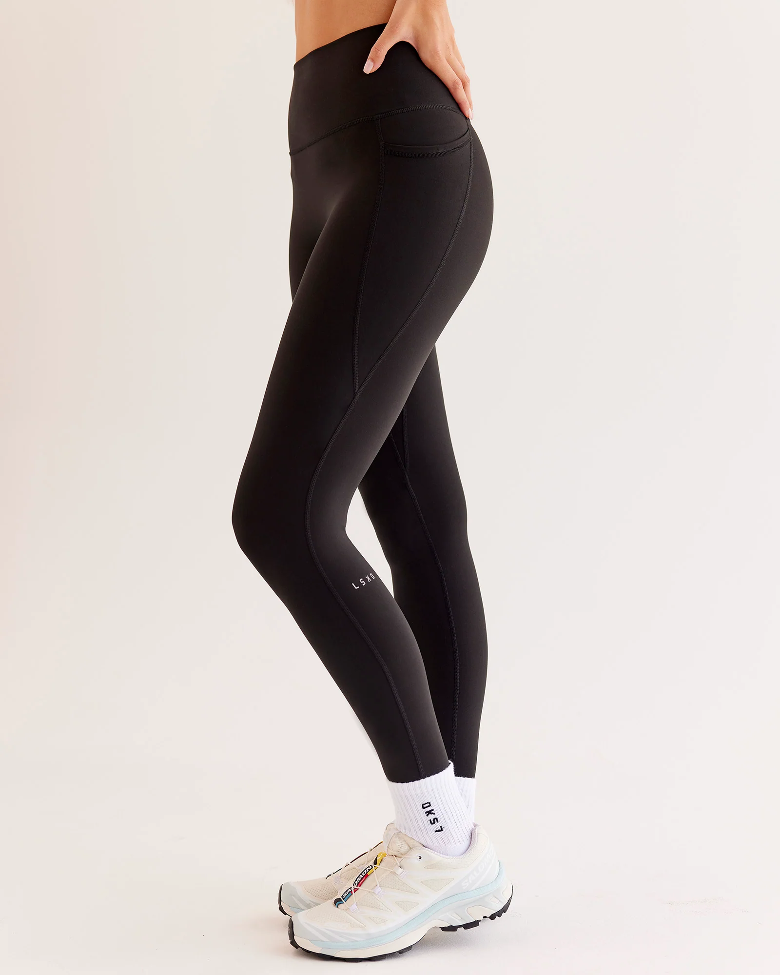 O.G. Fusion Ultra High-Rise Full Length Legging Pockets - Black - Image 2