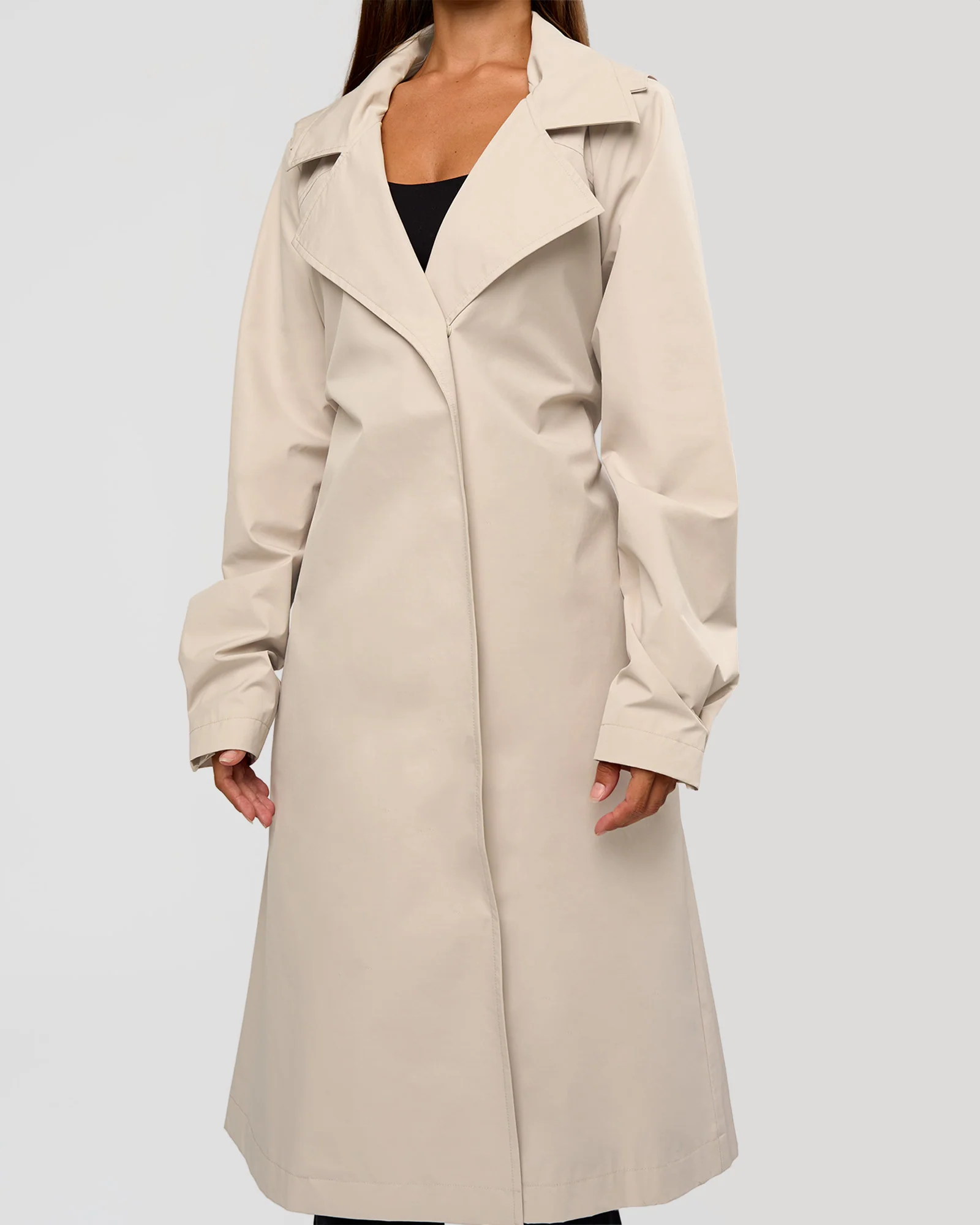 On the Move Trench Coat - Shale Beige - Image 9