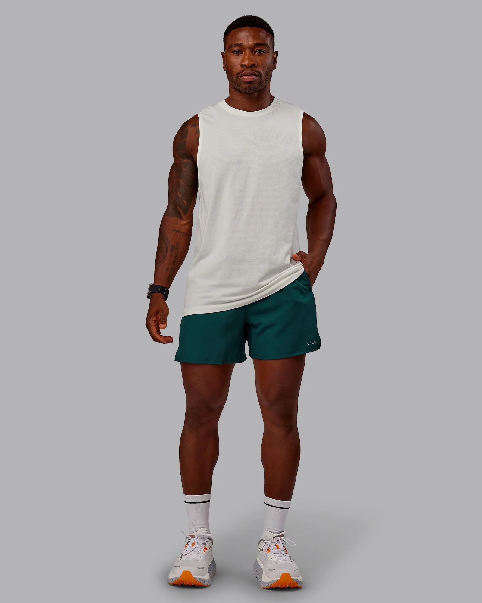Pace 5" Lined Running Short - Dark Moss - Image 3