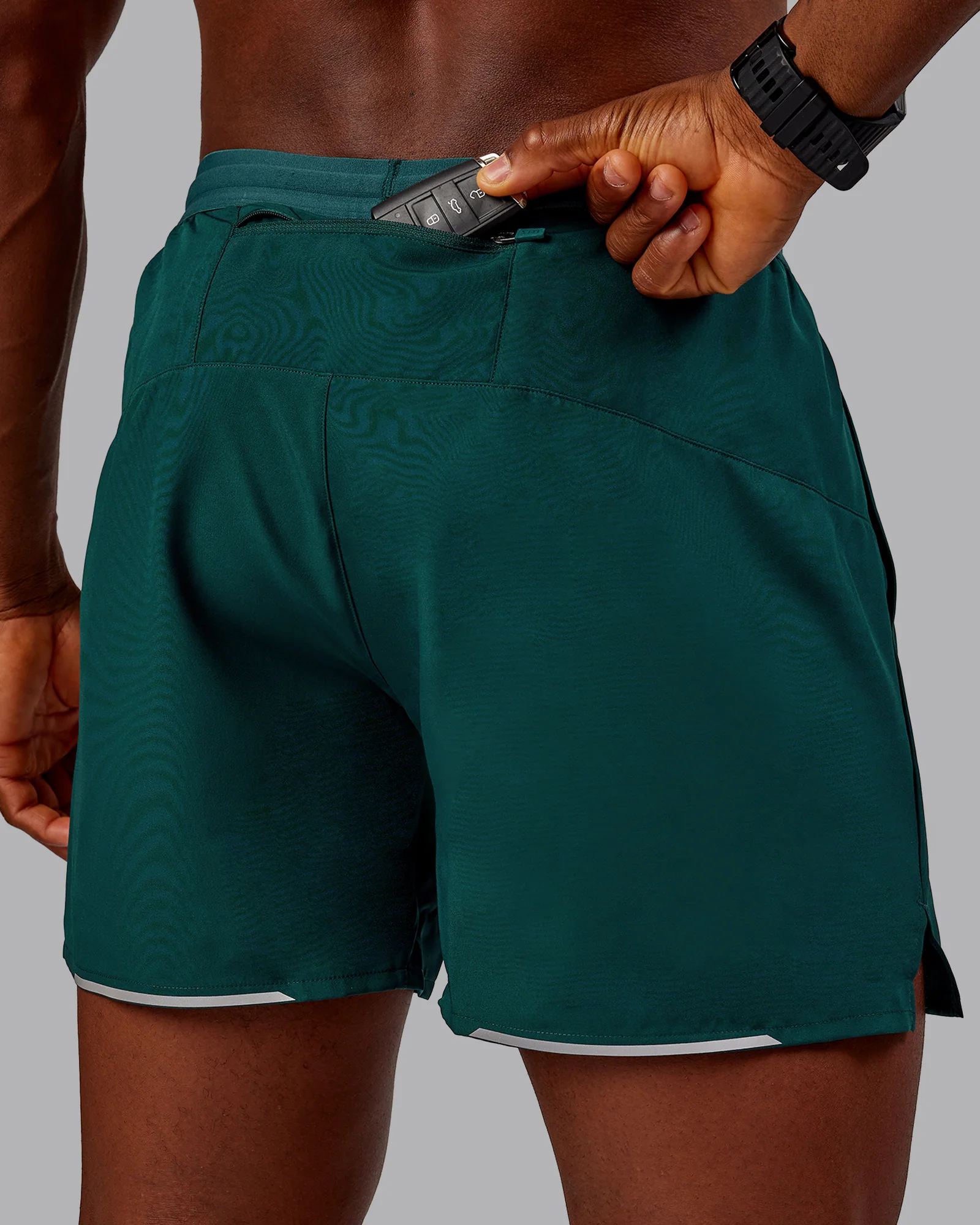 Pace 5" Lined Running Short - Dark Moss - Image 4