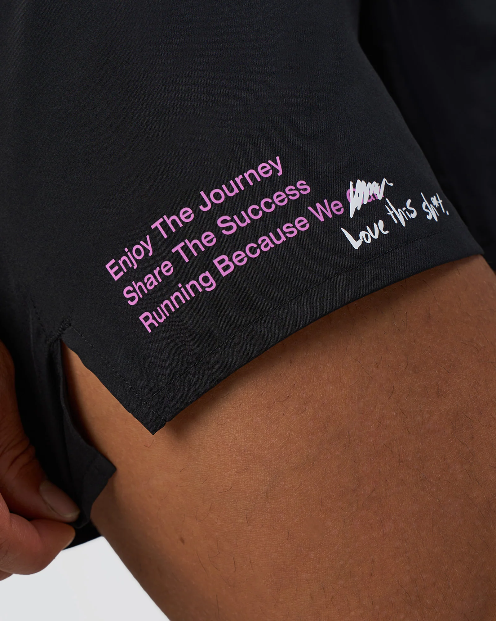 Pace 5" Lined Running Short - Black-Ultra Fuchsia - Image 5
