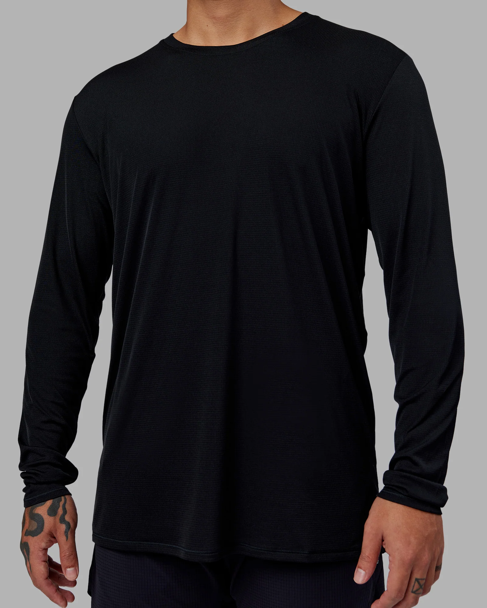 Pace Running Long Sleeve Top - Black - Image 5