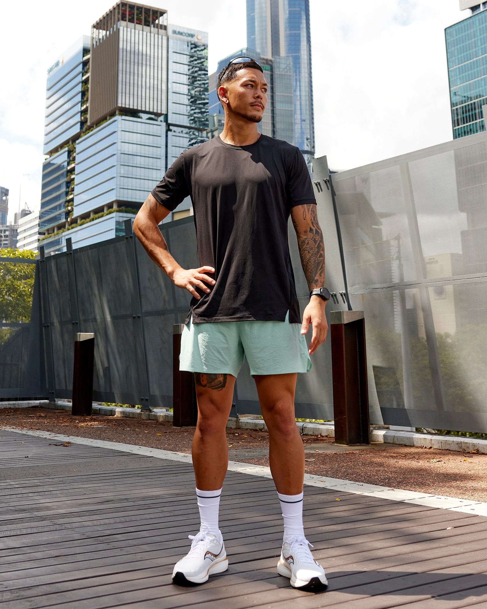 Pace Running Tee - Black - Image 2