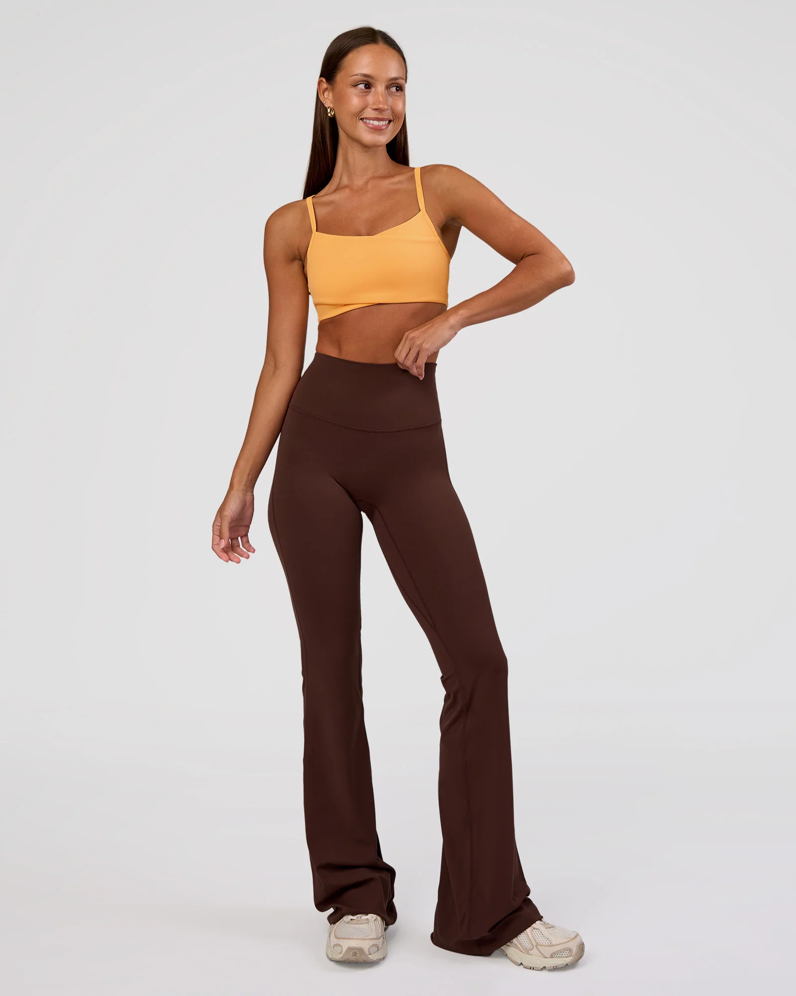 Peaches Elixir High-Rise Flared Pant - Hot Chocolate - Image 7
